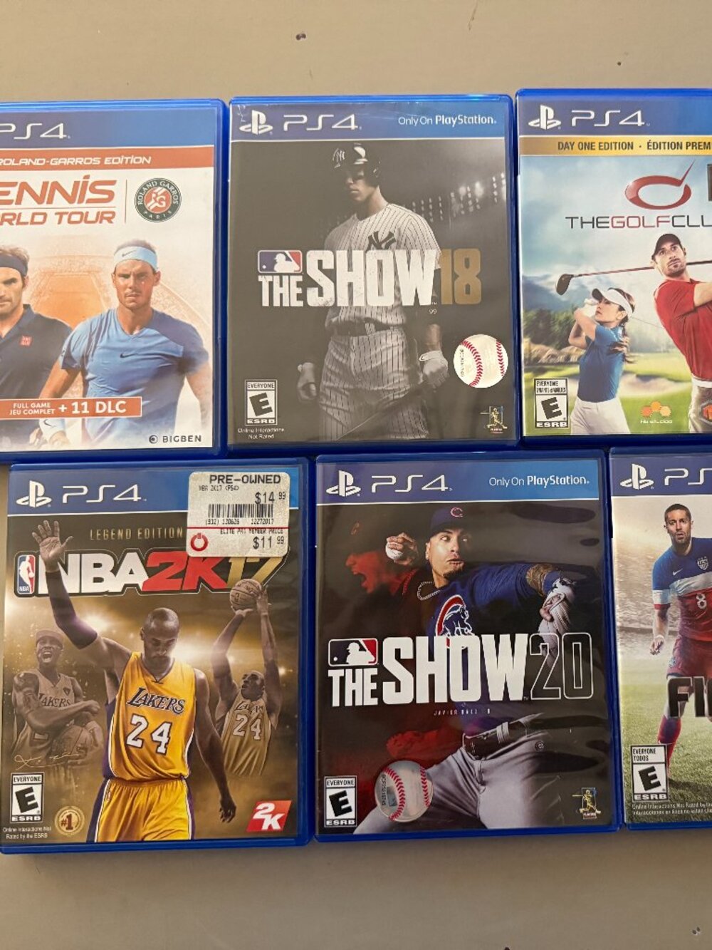 PS4 Sports Game Lot — 7 Games, Amazing Deal!